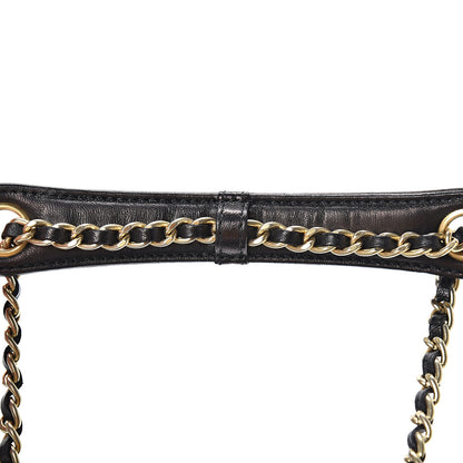 Chanel Lambskin Quilted Medium Diamond CC Flap Black 19 of 20