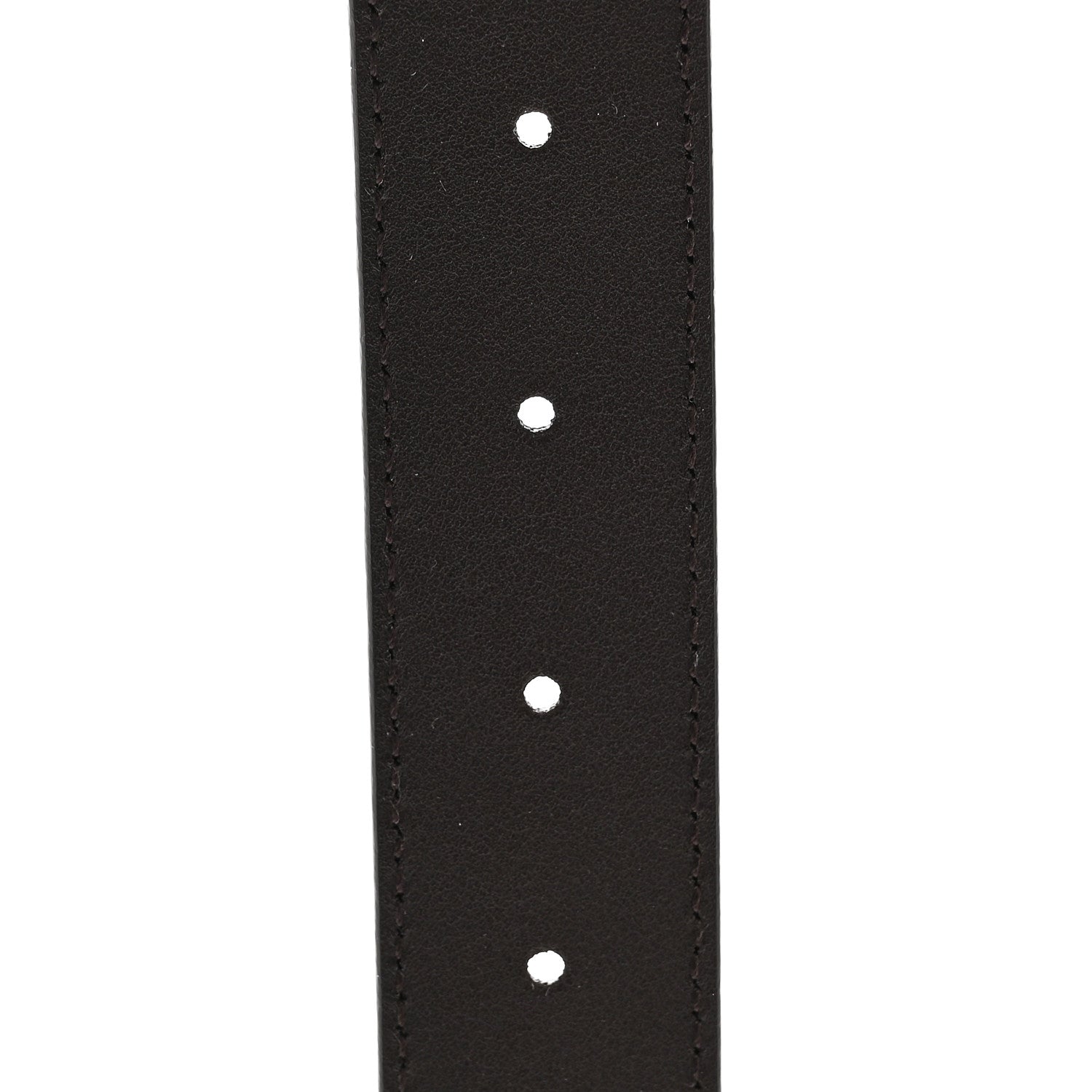 Gucci Plutone Calfskin Plaque GG 30mm Belt 85 34 Cocoa 4 of 5