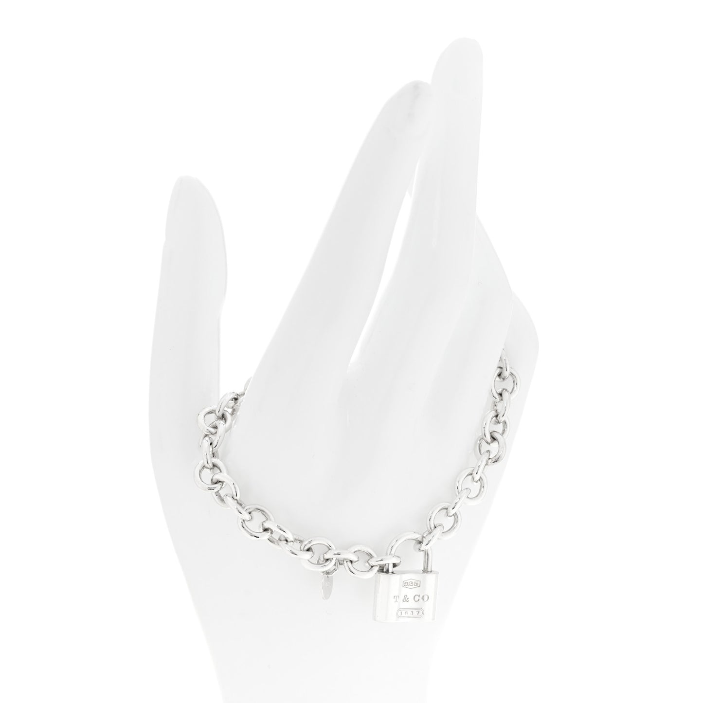Sterling Silver 1837 Lock Charm Bracelet