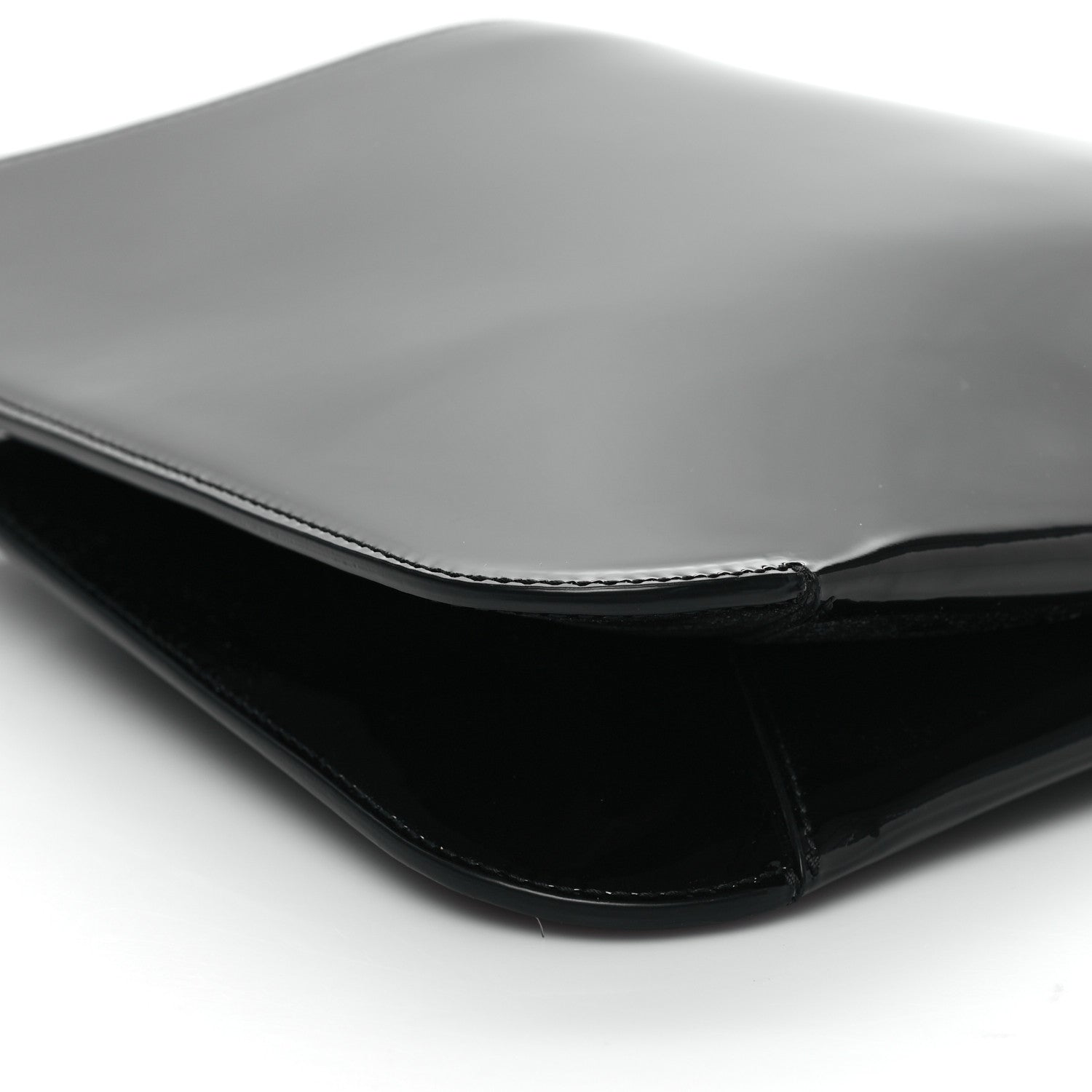 Saint Laurent Patent Calfskin Sadie Shoulder Bag Black 9 of 10