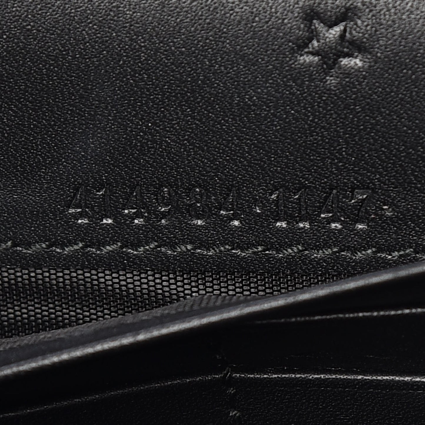 Calfskin Animalier Chain Wallet Black