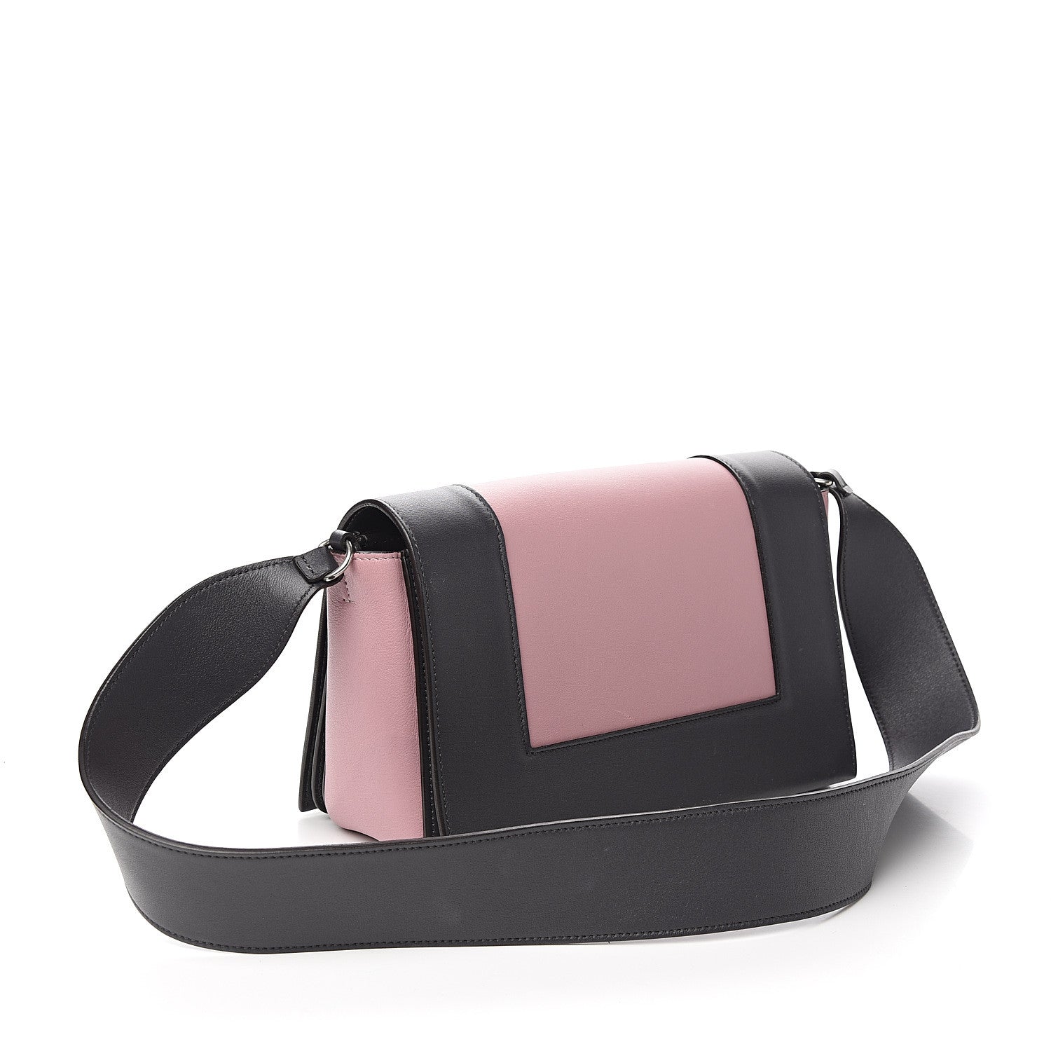 Celine Shiny Smooth Calfskin Medium Frame Shoulder Bag Liquorice Antique Rose 2 of 9