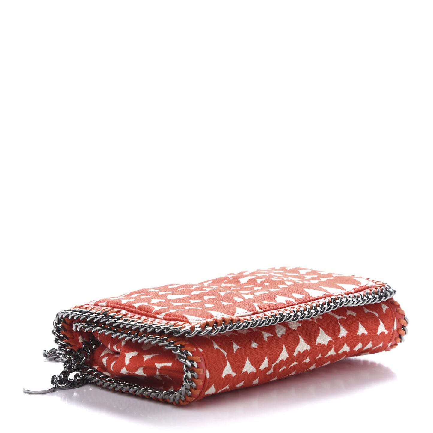 Cotton Canvas Heart Falabella Crossbody Bag Flame