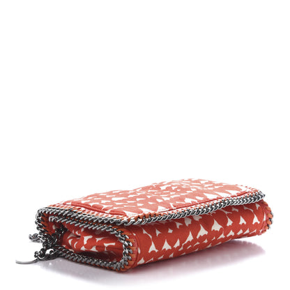 Stella McCartney Cotton Canvas Heart Falabella Crossbody Bag Flame 4 of 9