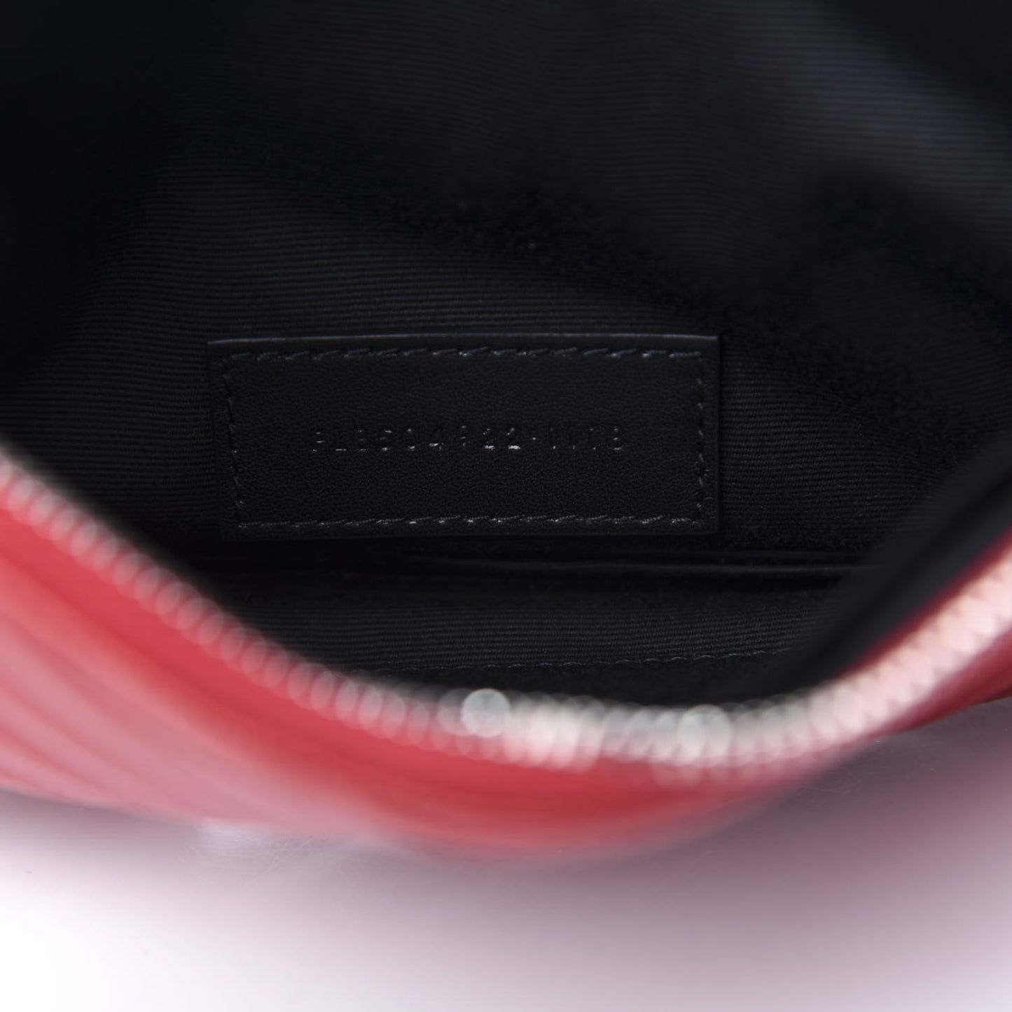 Grain De Poudre Chevron Monogram Bill Pouch Rouge Eros