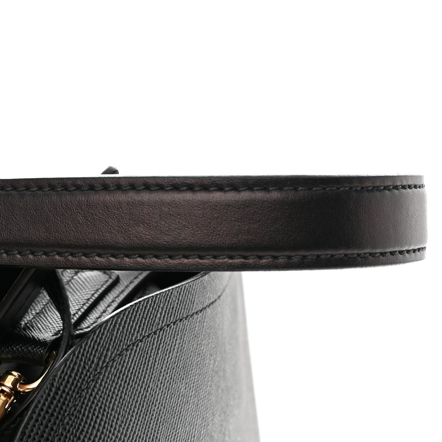 Saffiano Cuir Small Matinee Tote Black