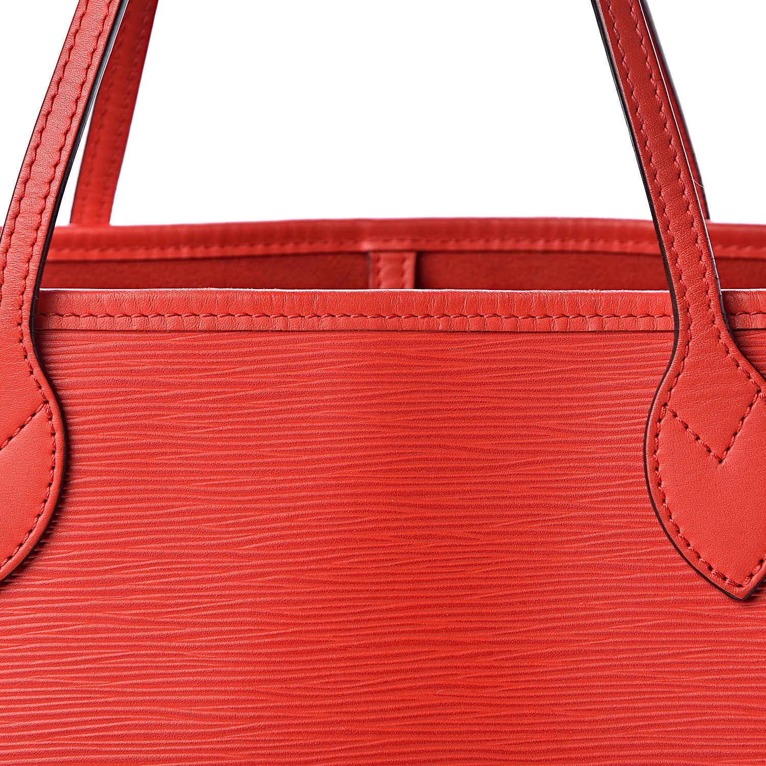 Louis Vuitton Epi Neverfull MM Coquelicot 9 of 13