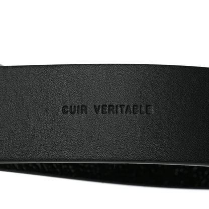 Chanel Glazed Calfskin Metal Twisted CC Belt 95 38 Black 7 of 7