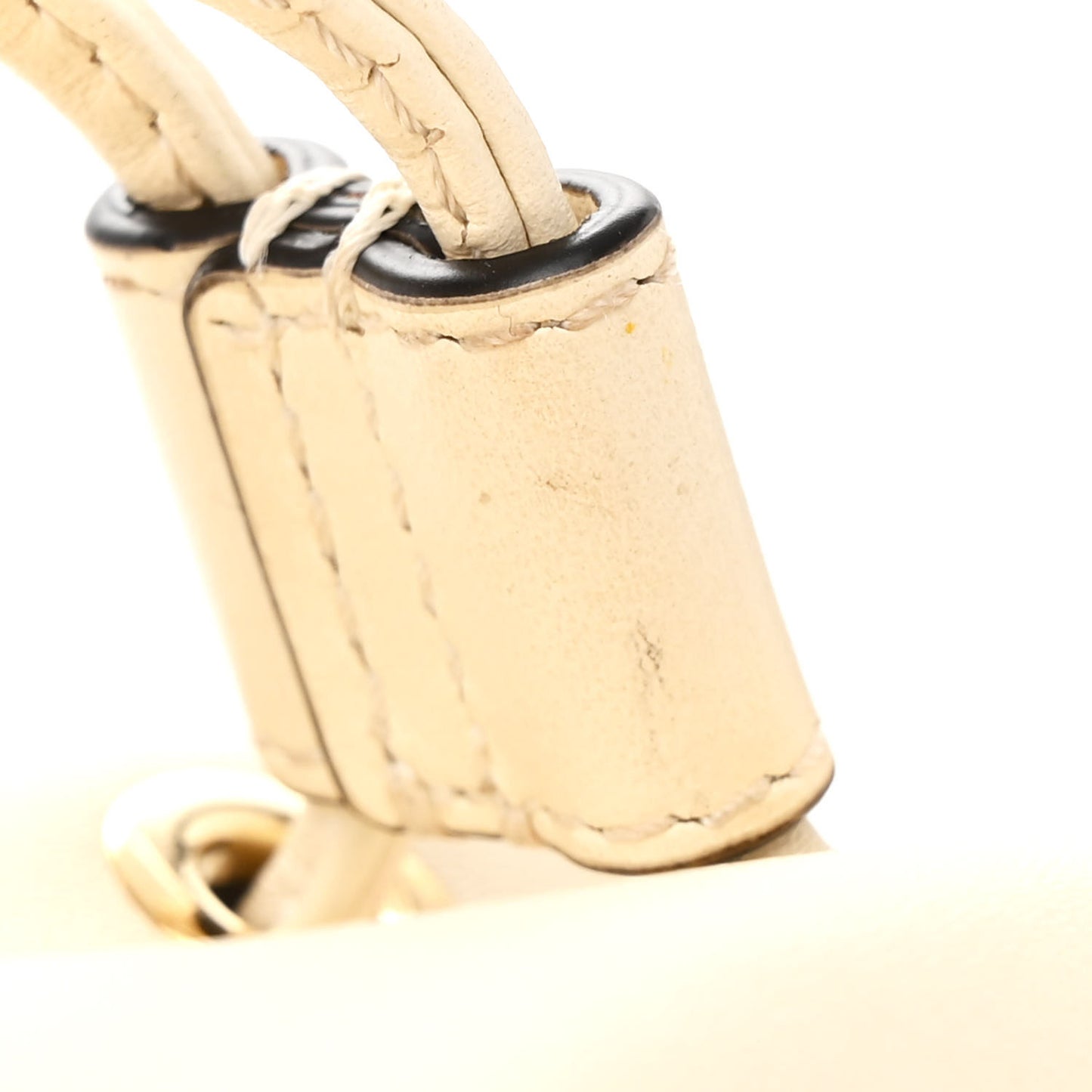 Vitello King F is Fendi Logo Embossed Mini Mon Tresor Bucket Bag White