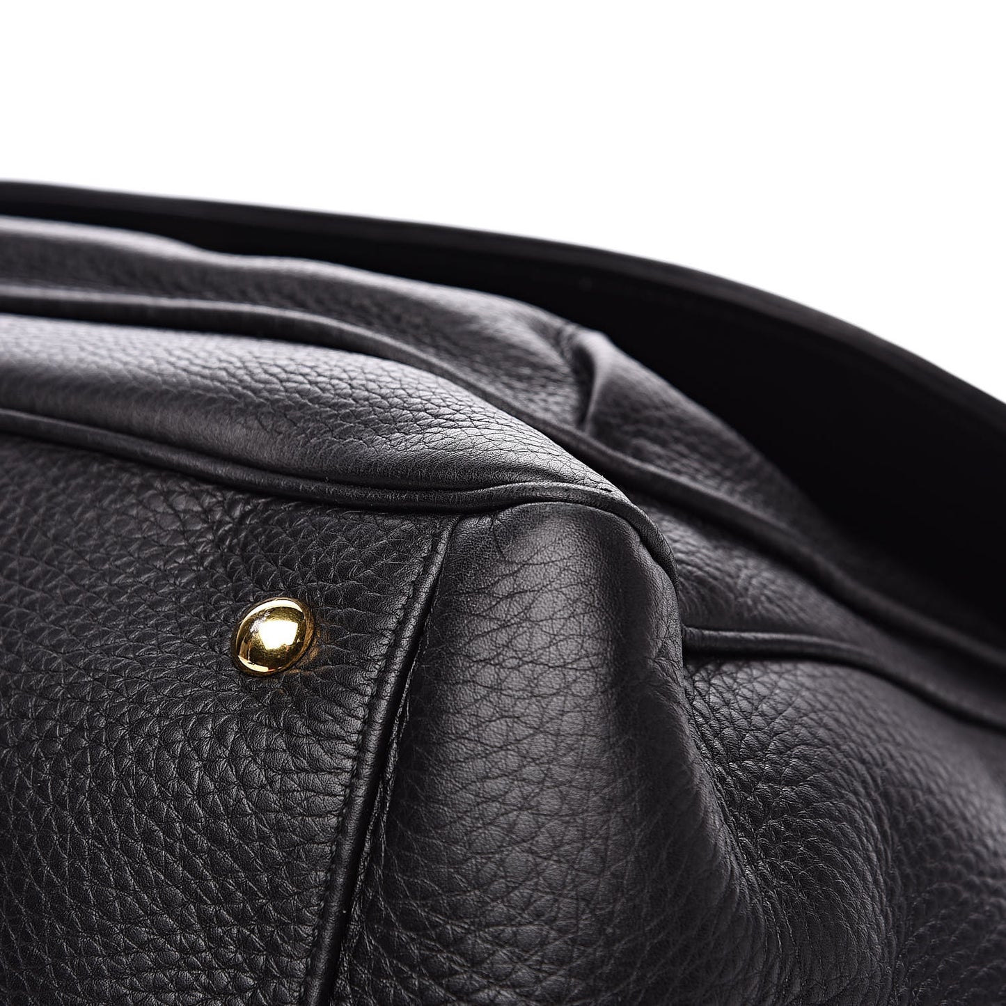 Pebbled Calfskin Medium 1973 Top Handle Satchel Black