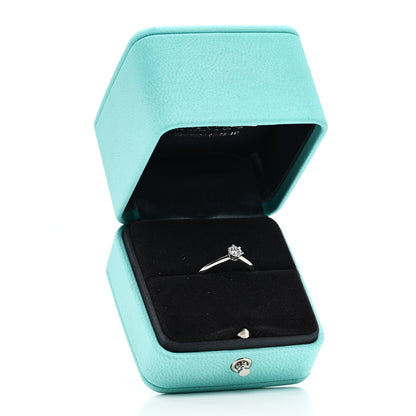Tiffany Platinum Diamond .31ct Solitaire Engagement Ring 56 7.5 7 of 7