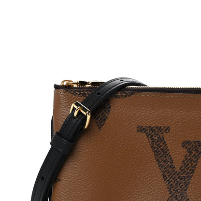 Louis Vuitton Reverse Monogram Giant Double Zip Pochette 7 of 9