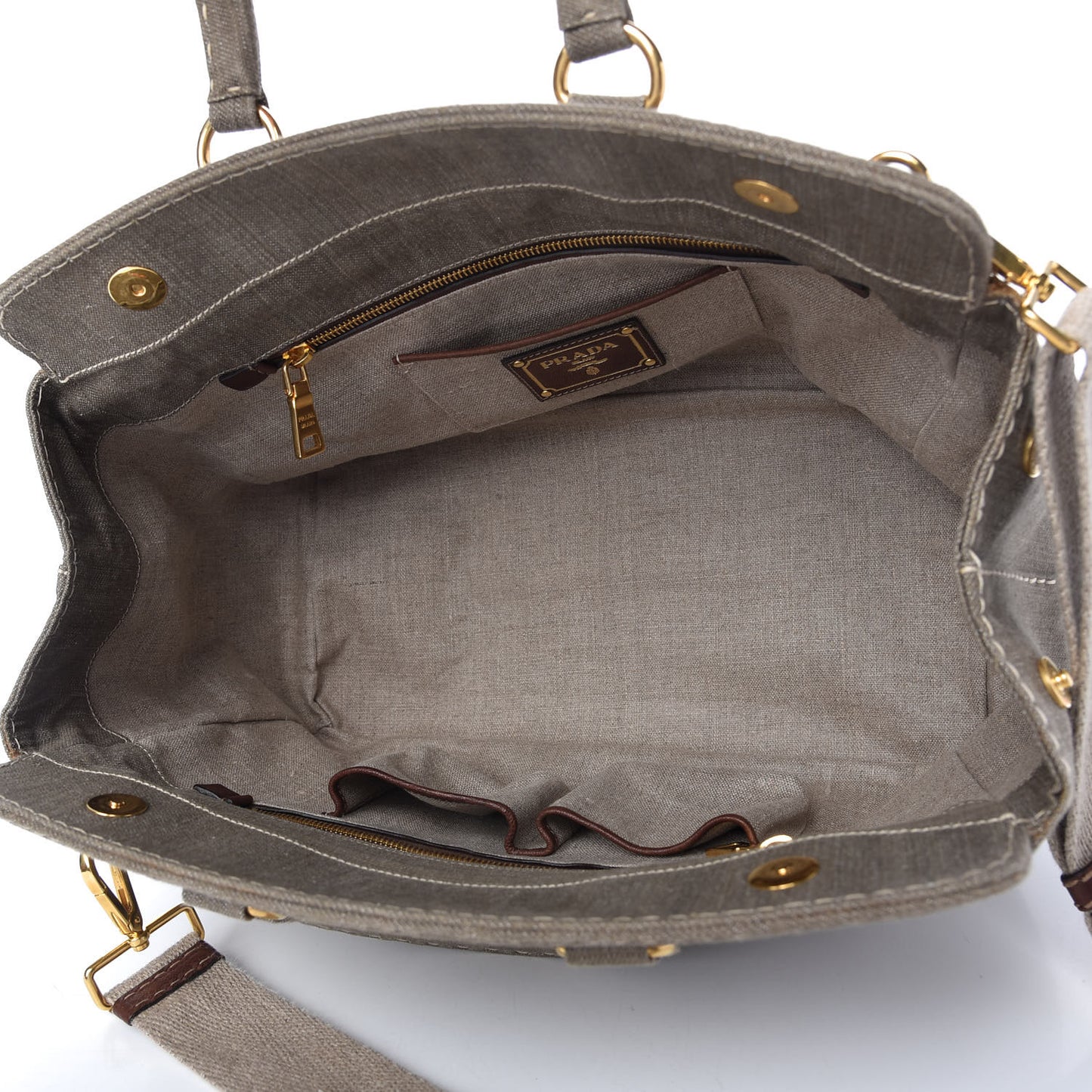 Denim Logo Tote Militare