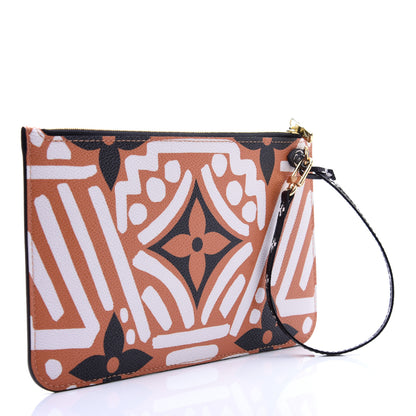 Louis Vuitton Monogram Giant Crafty Neverfull MM GM Pochette Creme Caramel 3 of 11