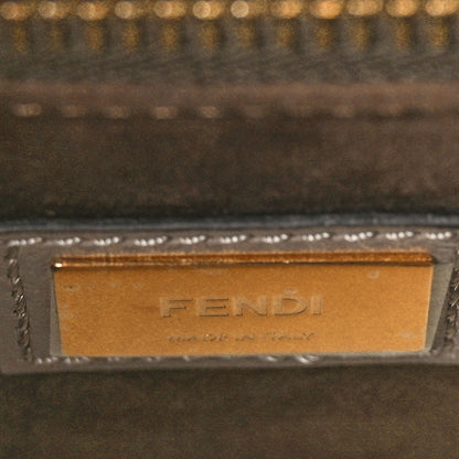 Fendi Vitello Seta Plexiglass Tortoise Medium Peekaboo Iconic Satchel Tortora 7 of 9