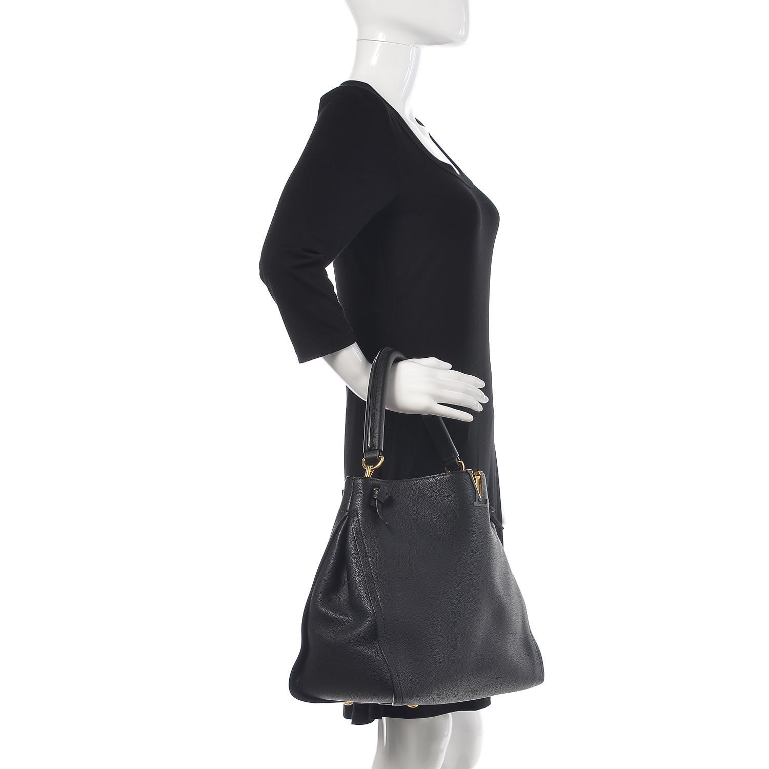 Louis Vuitton Calfskin Tournon Black 2 of 11