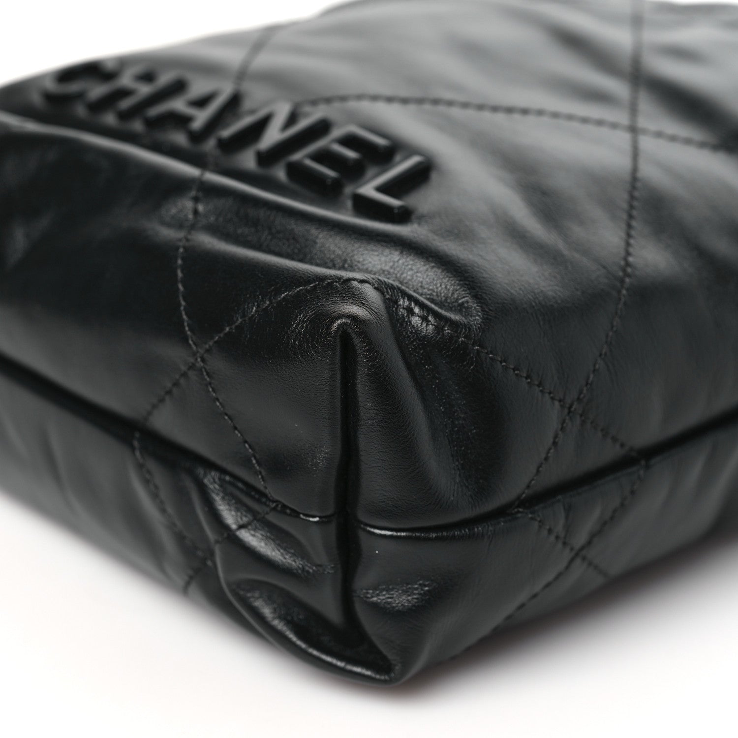 Chanel Shiny Calfskin Quilted Mini Chanel 22 So Black 10 of 11