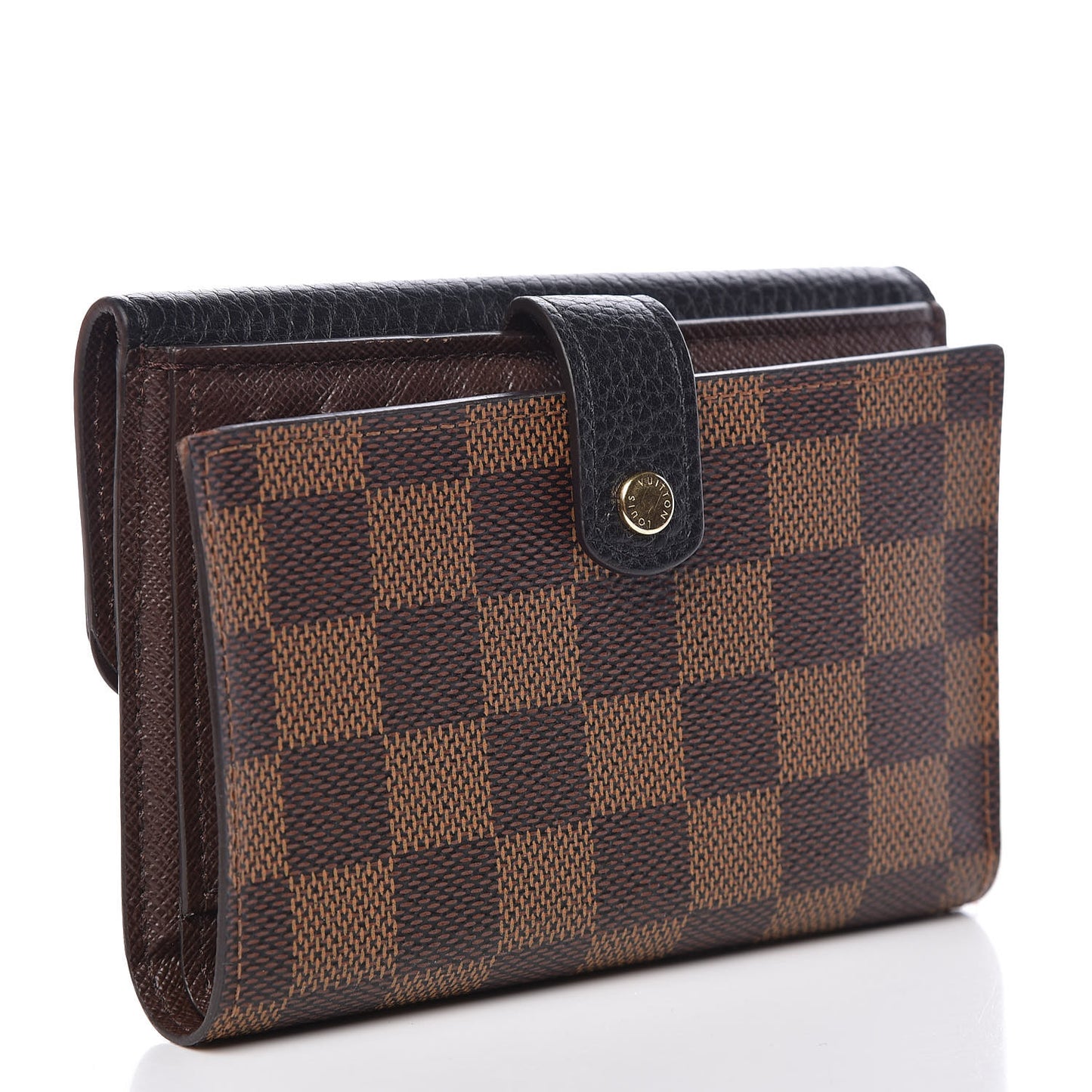 Damier Ebene Normandy Compact Wallet Black
