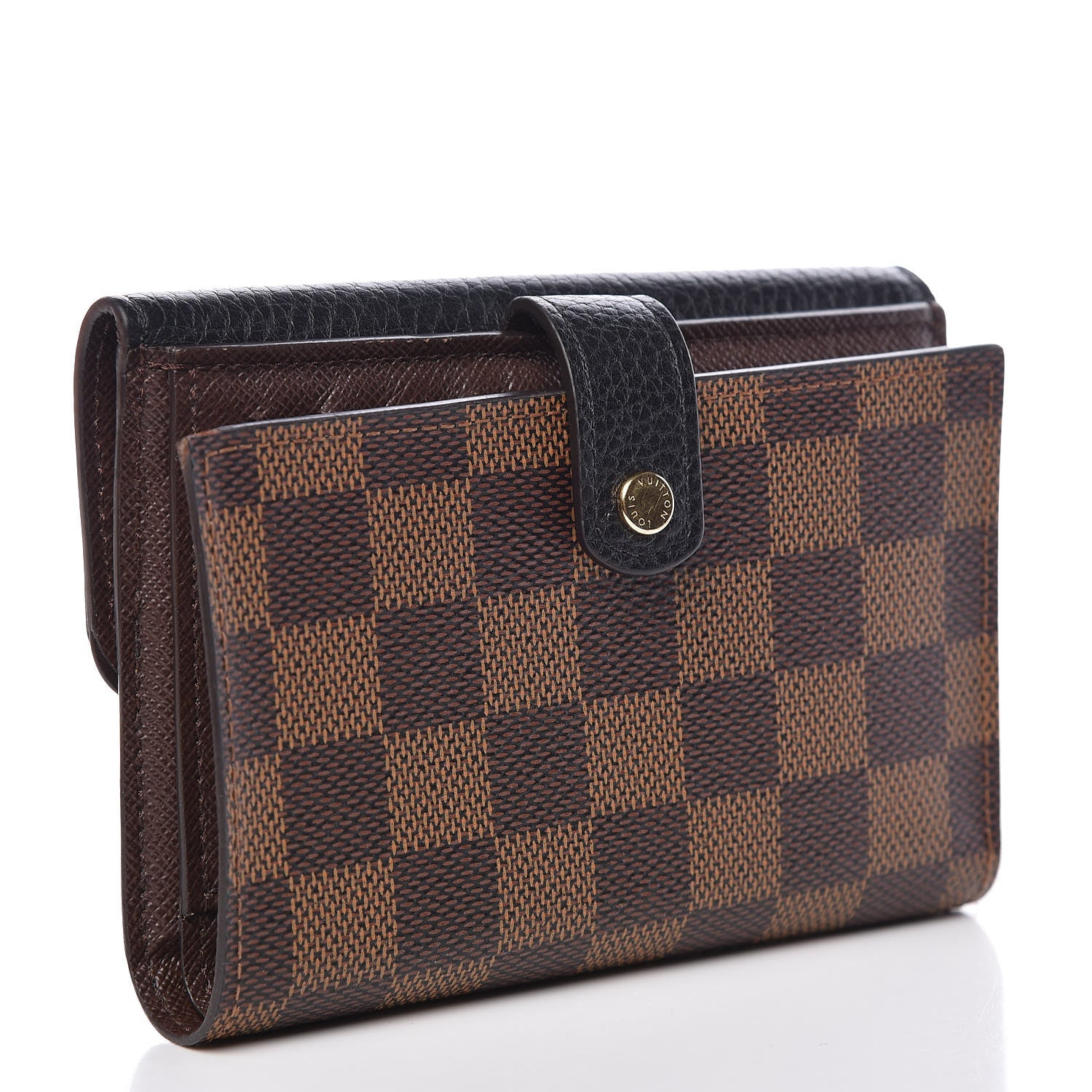 Louis Vuitton Damier Ebene Normandy Compact Wallet Black 3 of 13