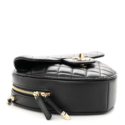 Chanel Lambskin Quilted CC In Love Heart Bag Black 4 of 11
