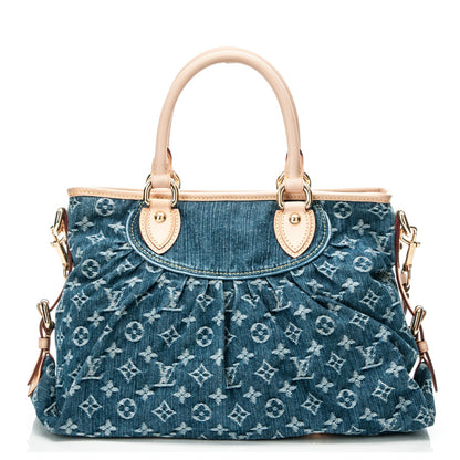 Louis Vuitton Denim Neo Cabby MM Blue 1 of 7