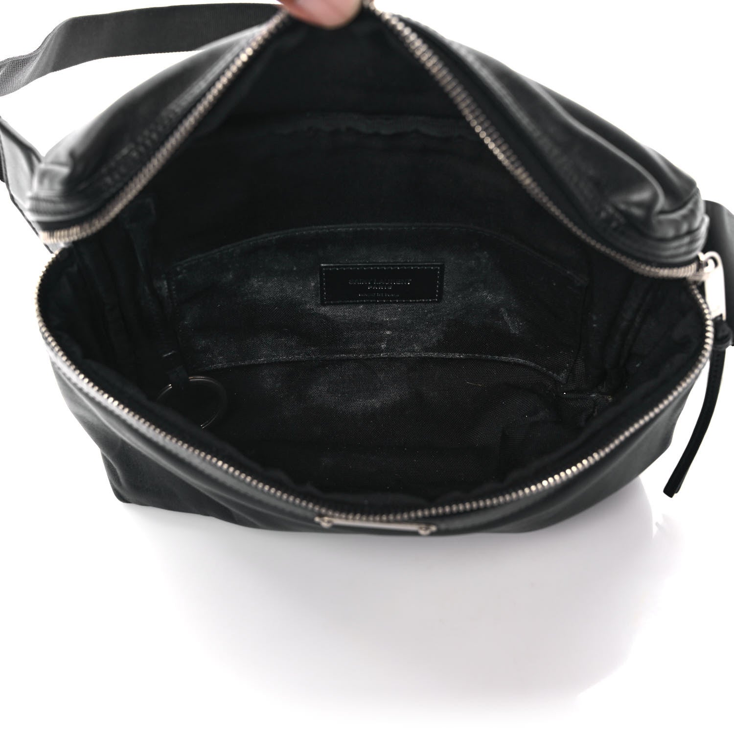 Saint Laurent Calfskin City Belt Bag Black 5 of 8