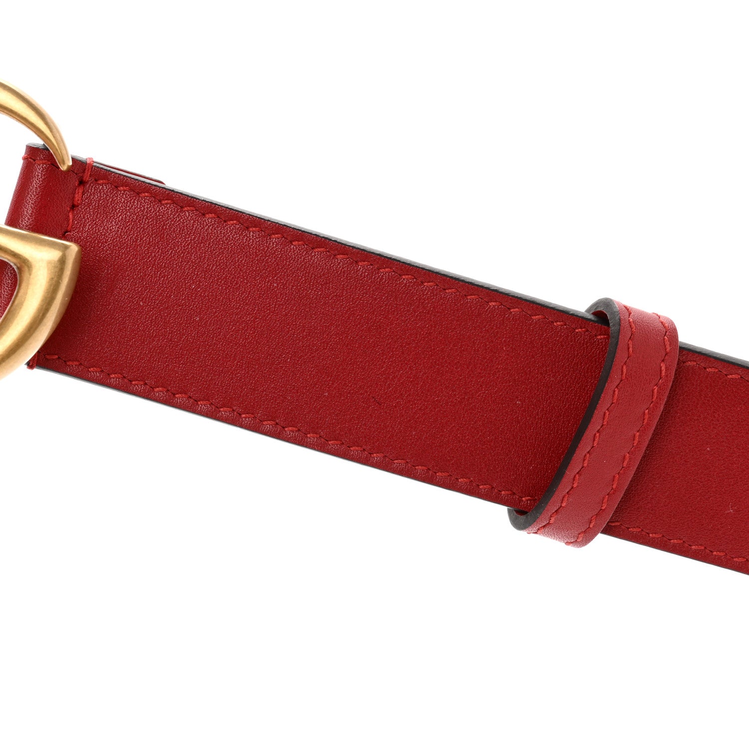 Gucci Moon Calfskin Double G 30mm Belt Red 6 of 6
