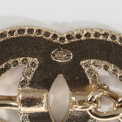 Chanel Enamel Striped CC Chain Belt Multicolor Gold 6 of 6