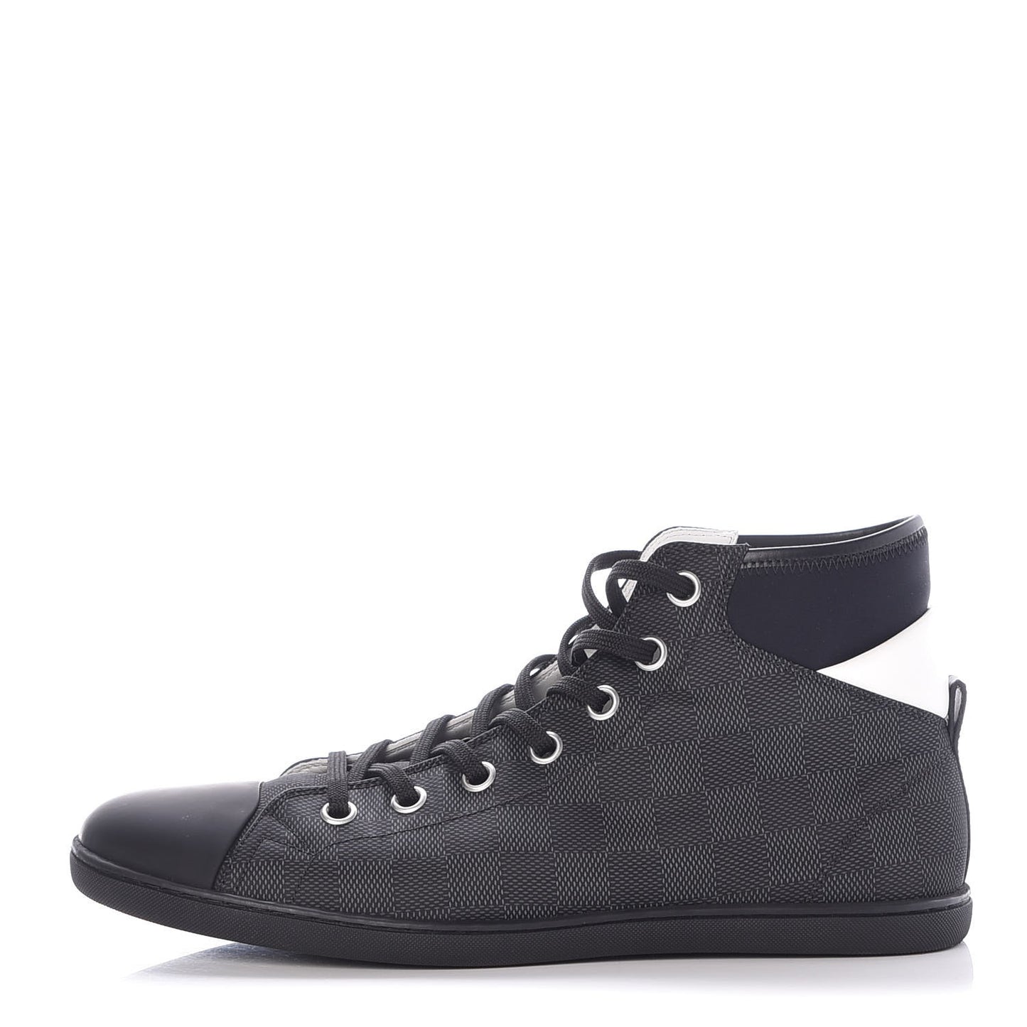 Nylon Damier Graphite Baseball High Top Sneaker Boots 8