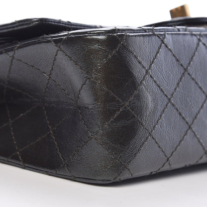 Chanel Glittered Aged Calfskin Quilted 2.55 Reissue 225 Flap Blue 9 of 10