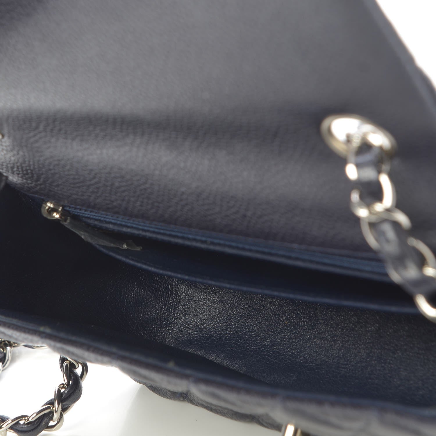 Chanel Caviar Quilted Mini Rectangular Flap Navy 5 of 7