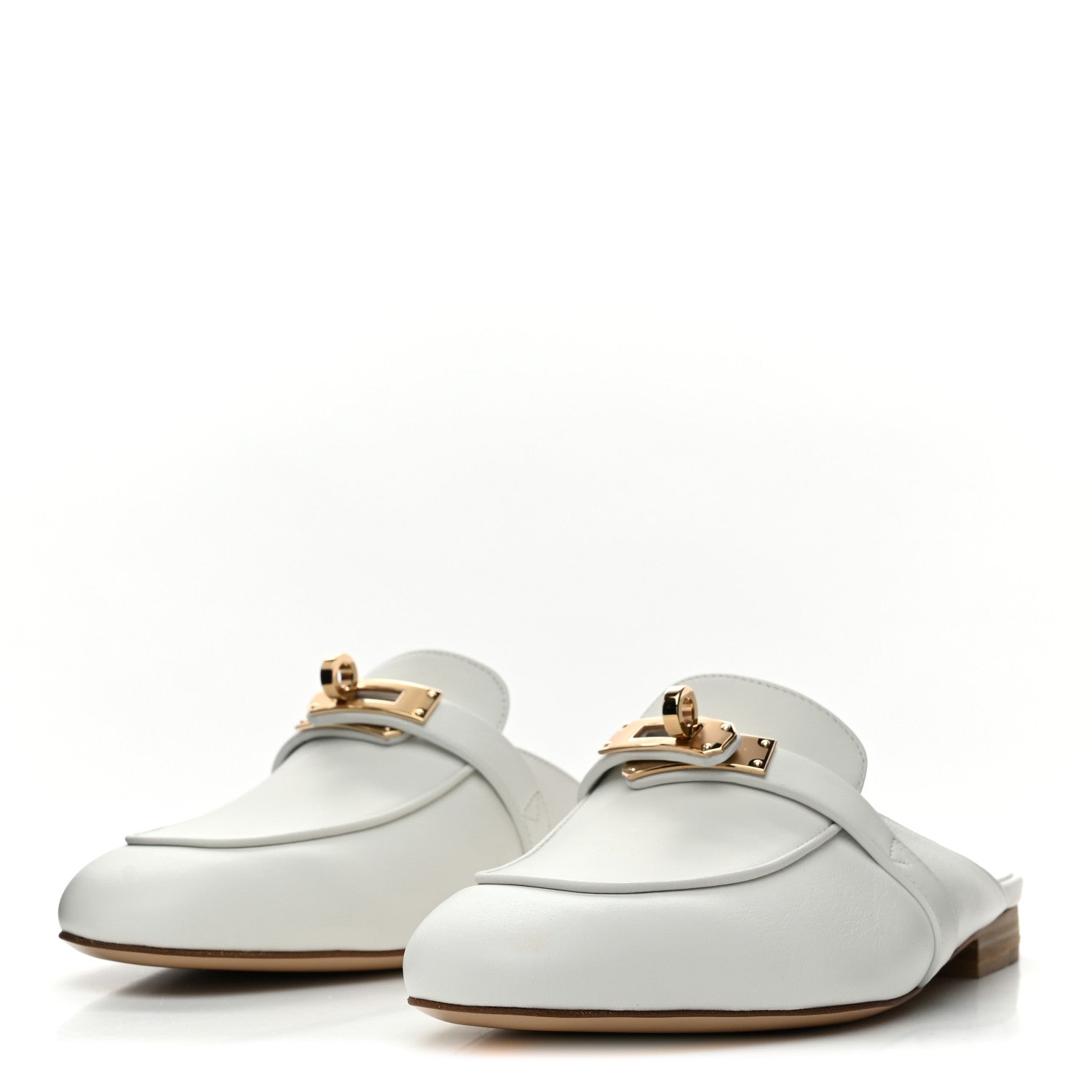 Hermes Calfskin Oz Mules 36 White 1777333 – FASHIONPHILE