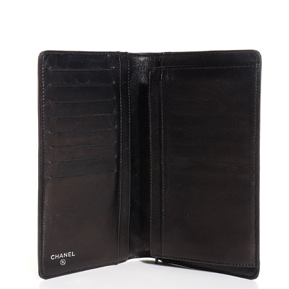 Chanel Patent Calfskin Lucky Symbols Yen Wallet Black 5 of 8