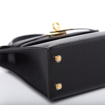 Hermes Chevre Mysore Mini Kelly Sellier 20 Black 24 of 25