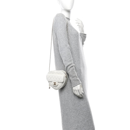 Chanel Lambskin Quilted CC In Love Heart Bag White 2 of 10