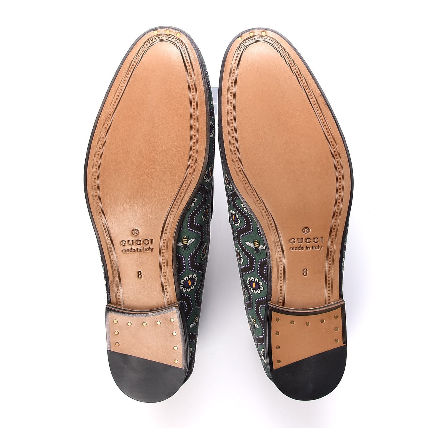 Canvas Lambskin Pearl Eyes Bees Mens Brixton Horsebit Loafers 8 Holly Black