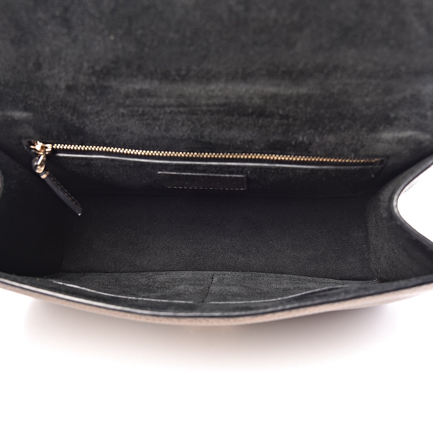 Valentino Garavani Metallic Vitello Medium Glam Lock Rockstud Flap Sasso 5 of 10
