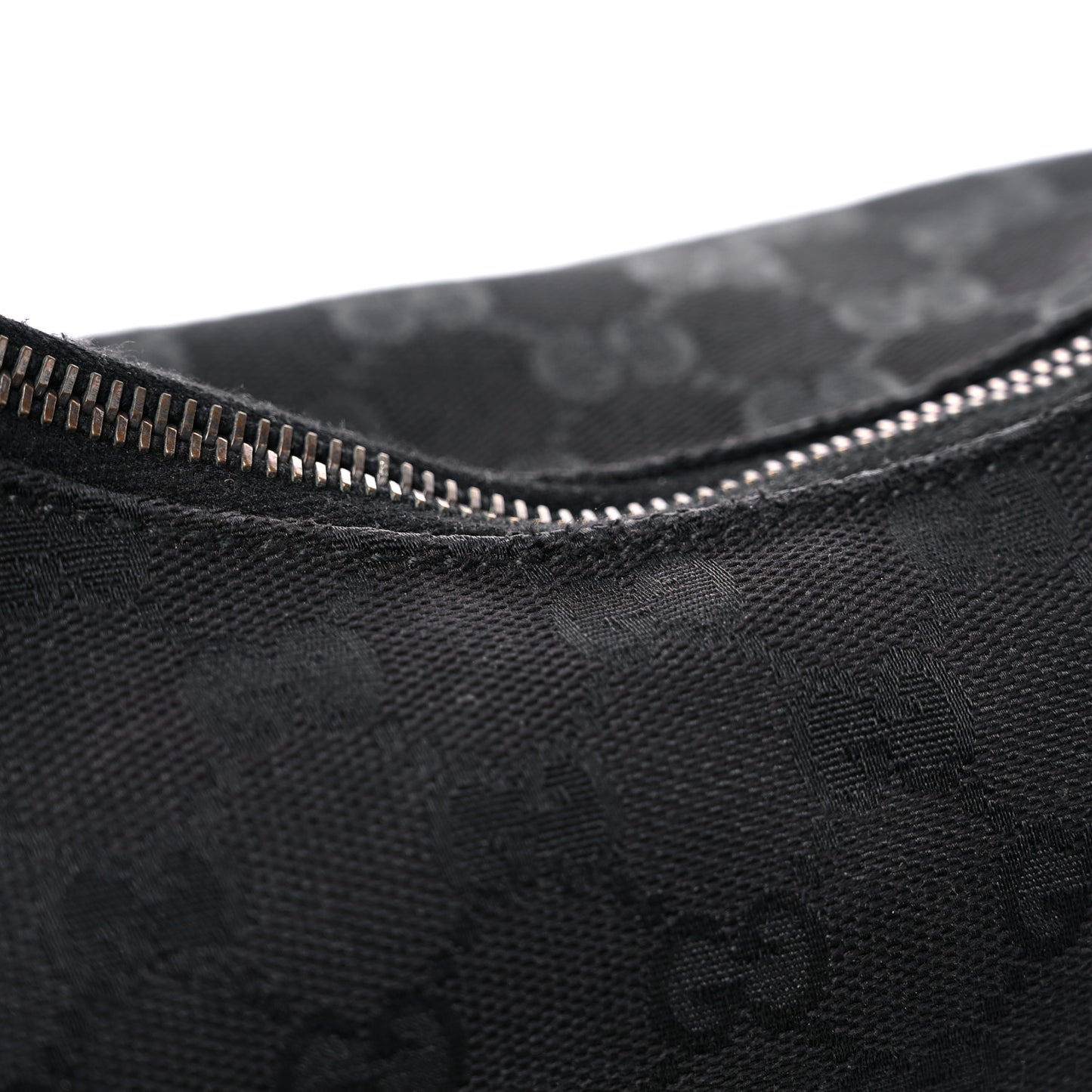 Monogram Medium Horsebit Chain Hobo Black