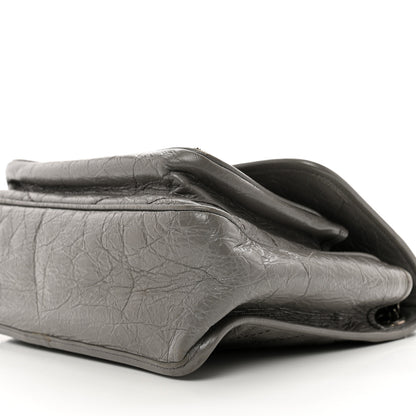 Saint Laurent Crinkled Calfskin Matelasse Monogram Medium Niki Chain Satchel Fog 10 of 11