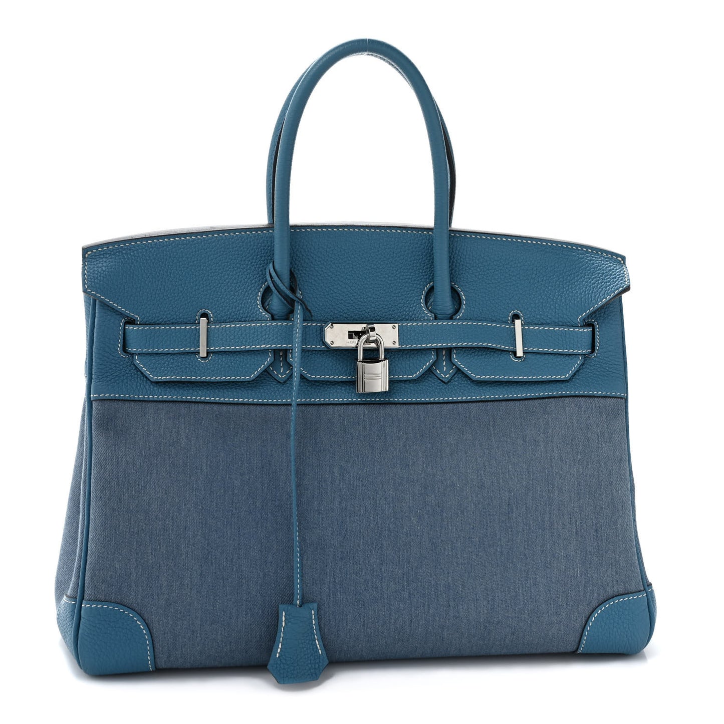 Denim Togo Horseshoe Birkin 35 Blue Jean