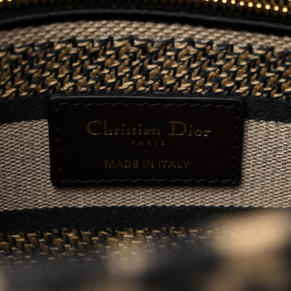 Christian Dior Canvas Medium Mizza Embroidered Lady D-Lite Beige Multicolor 6 of 10