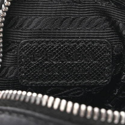 Prada Tessuto Nylon Saffiano Mini Crossbody Pouch Black 6 of 11