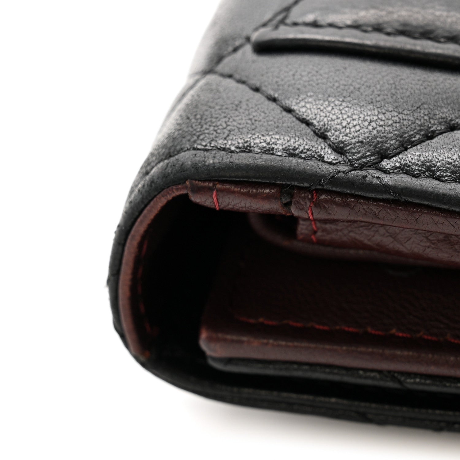 Chanel Lambskin Quilted Large Flap Wallet Black 10 of 13