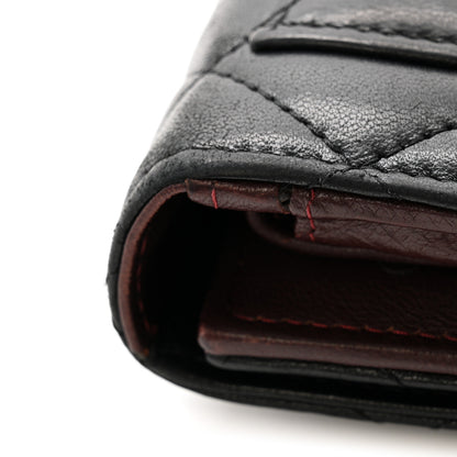 Chanel Lambskin Quilted Large Flap Wallet Black 10 of 13