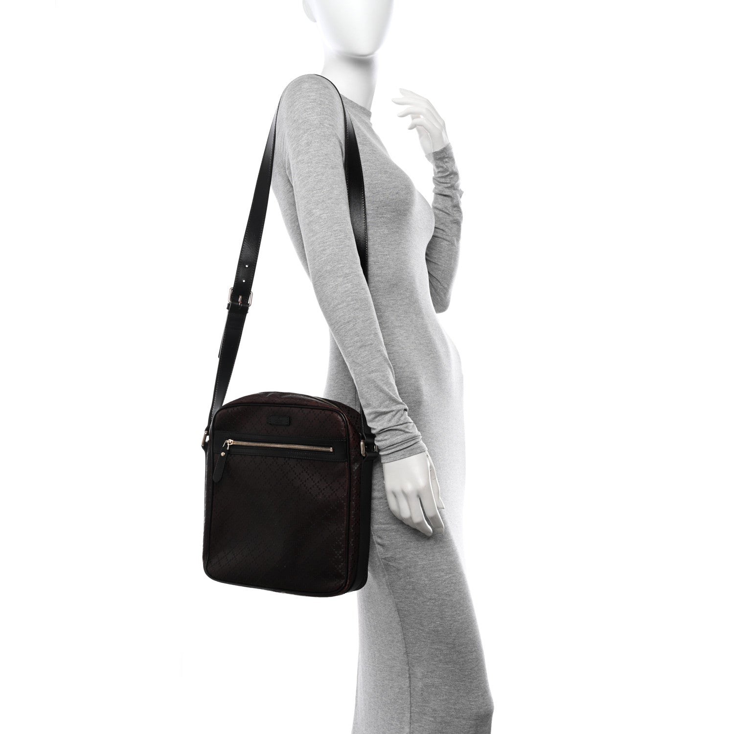 Gucci Bright Diamante Medium Messenger Bag Testa Di Moro 2 of 14