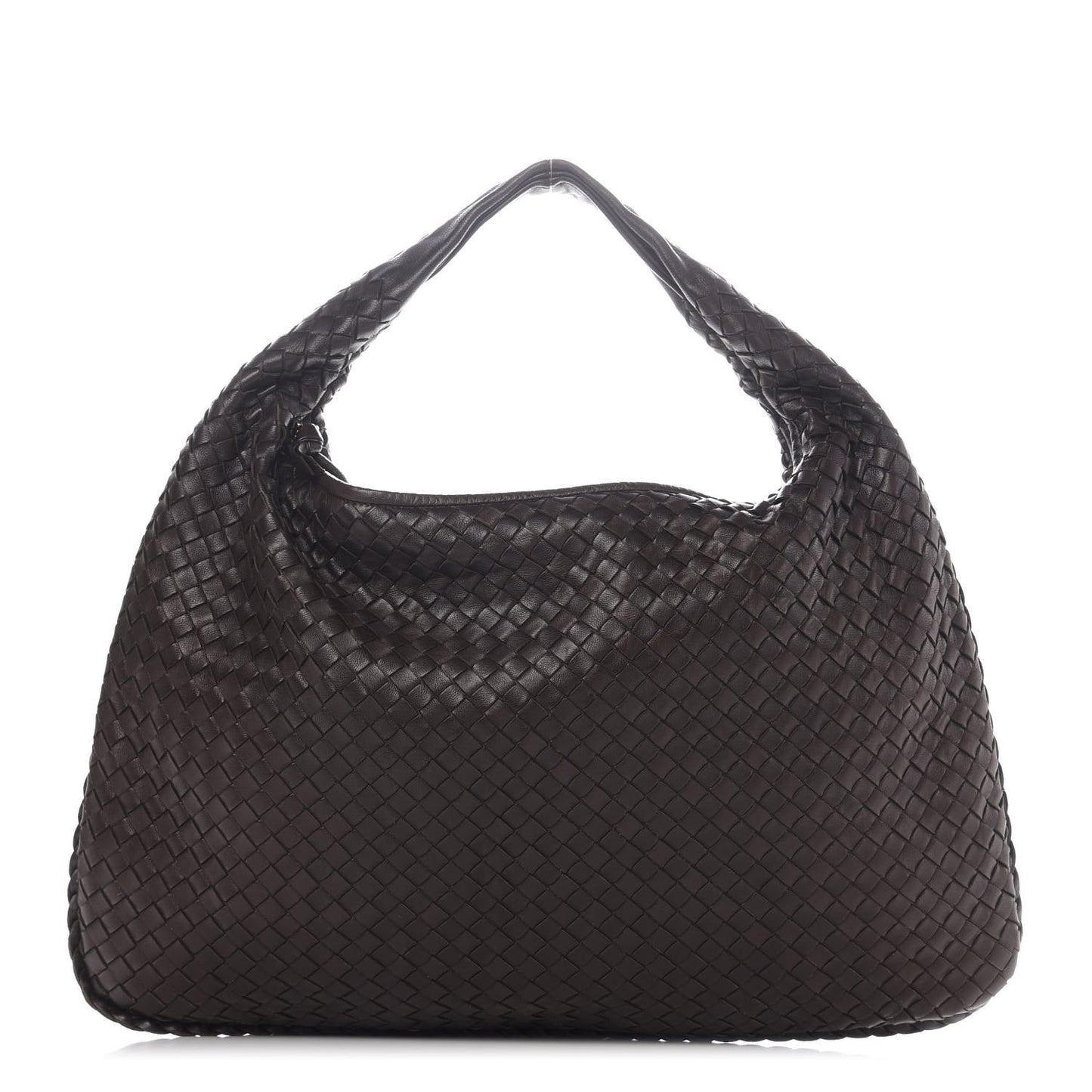 Nappa Intrecciato Large Veneta Hobo Ebano
