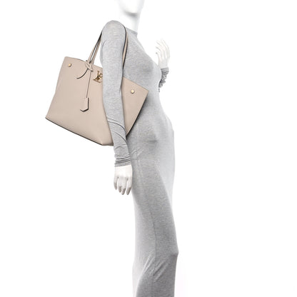 Louis Vuitton Calfskin Lockme Go Tote Greige 2 of 9