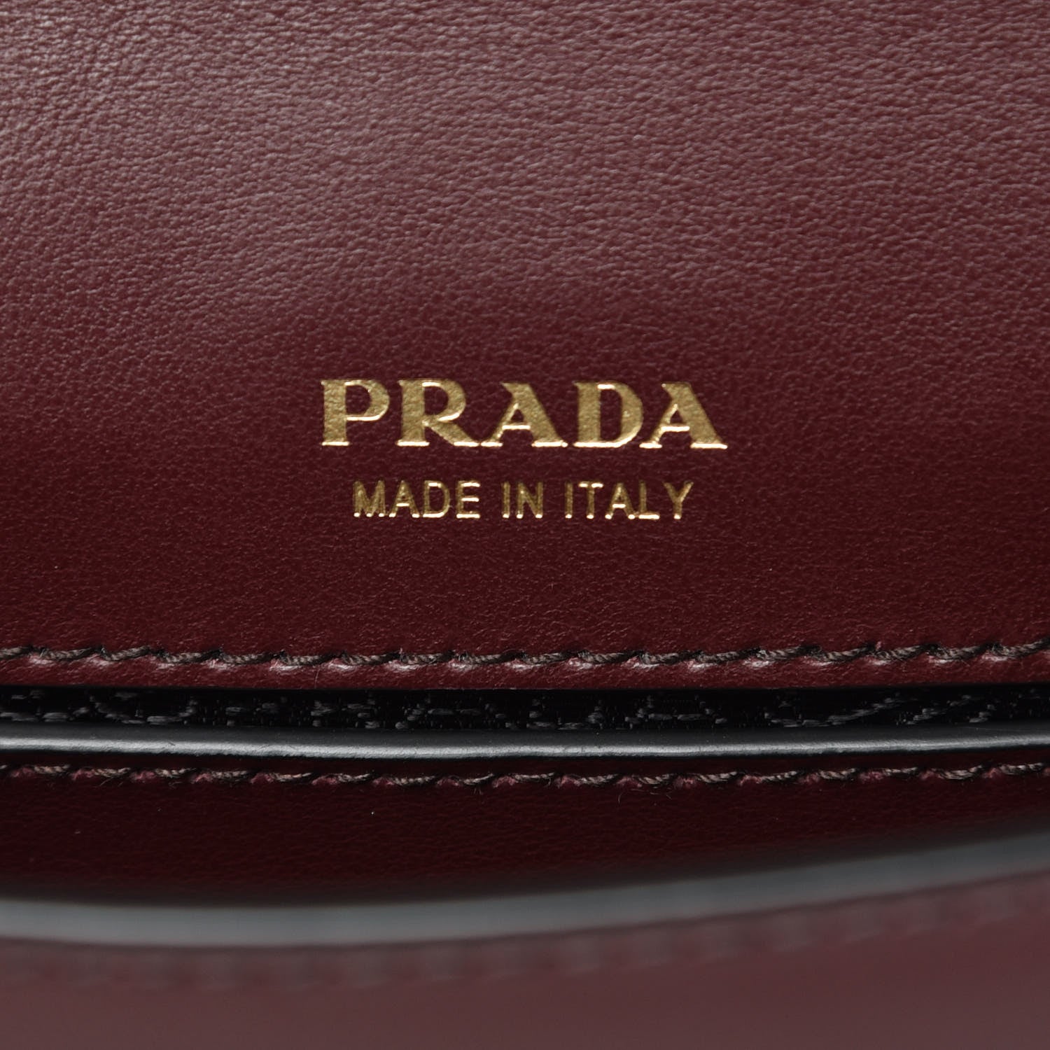 Prada City Calf Cahier Belt Bag Granato Black 6 of 7