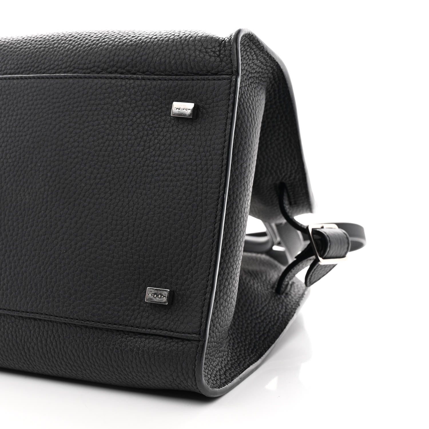 The Row Matte Grained Calfskin Soft Margaux 12 Black 9 of 12