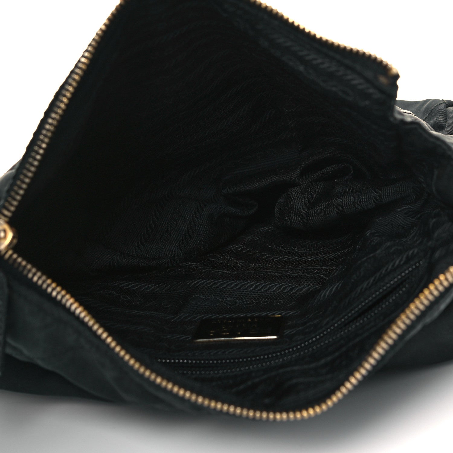Prada Nylon Tessuto Impuntu Quilted Flap Shoulder Bag Black 5 of 8